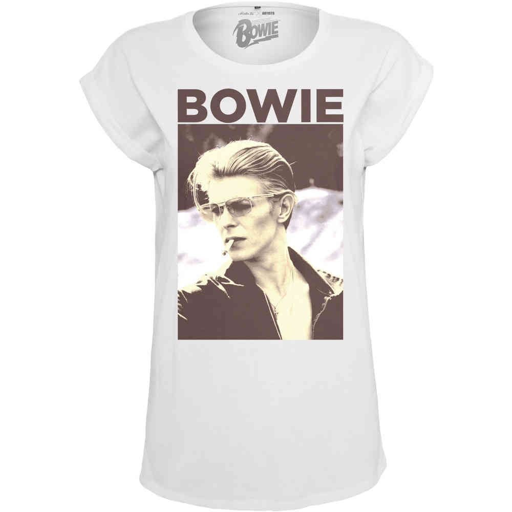 Mister Tee David Bowie - David Bowie Damen T-Shirt - Weiß